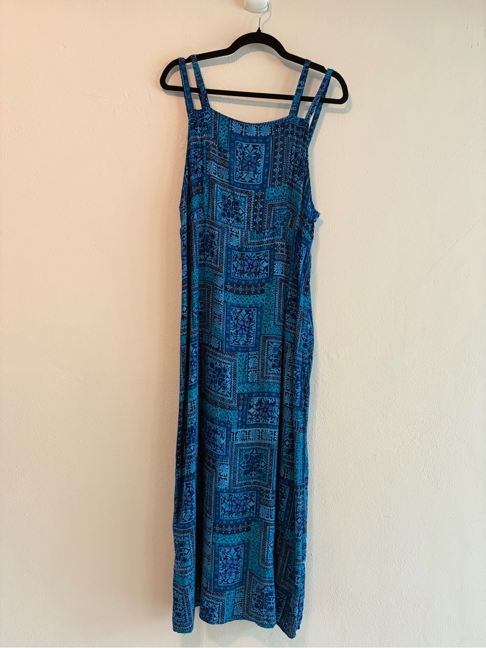 Liz Baker Boho Print Strappy Maxi Dress